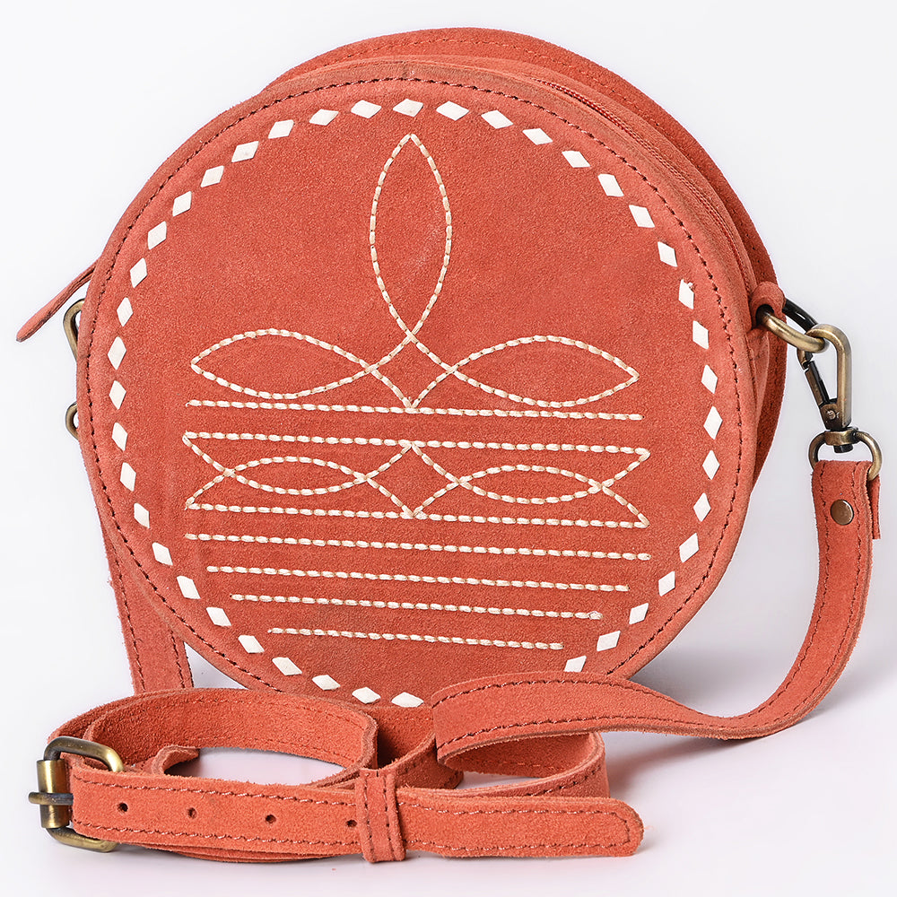 American Darling Canteen Genuine Suede Leather Women Bag Western Handbag Purse