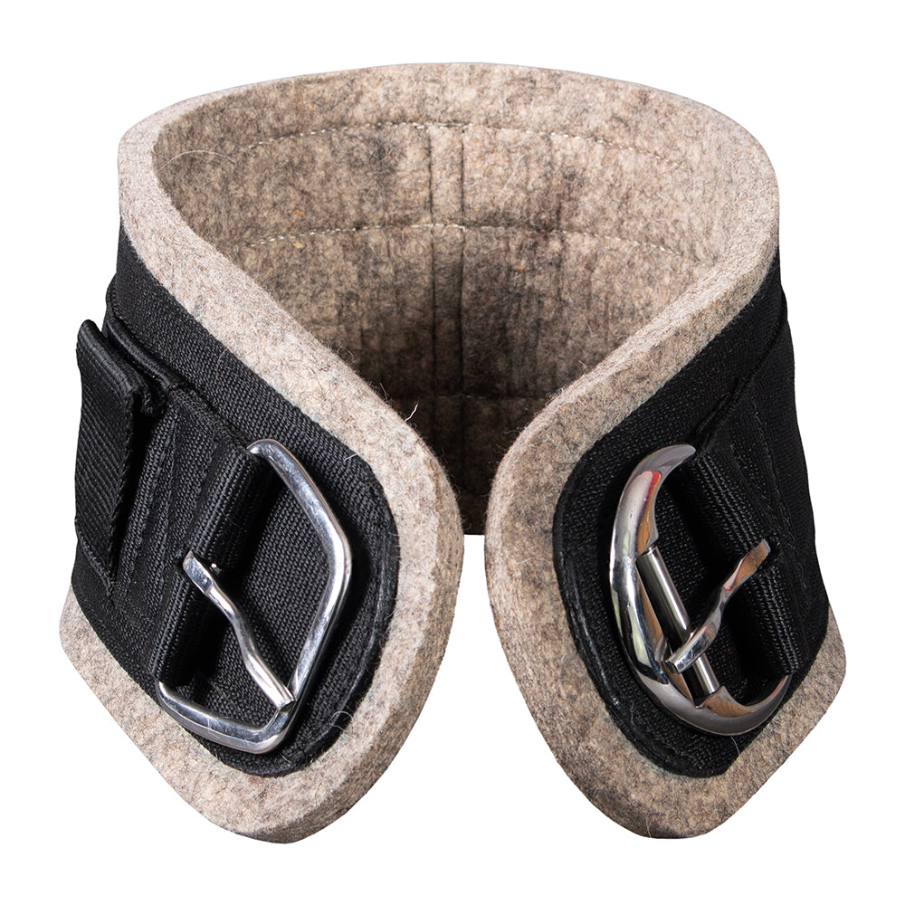 36 In Hilason Western Horse Heavy Duty Felt Saddle Girth Cinch Black / Grey