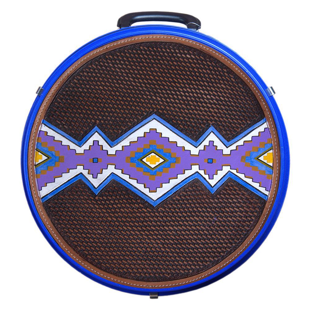 Hilason Medium 4 Ropes Capacity Rope can High Quality Plastic Light Blue