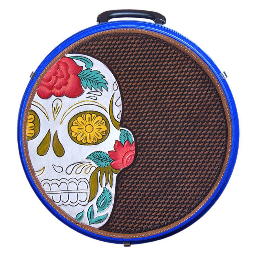 Hilason Medium 4 Ropes Capacity Rope can High Quality Plastic Light Blue