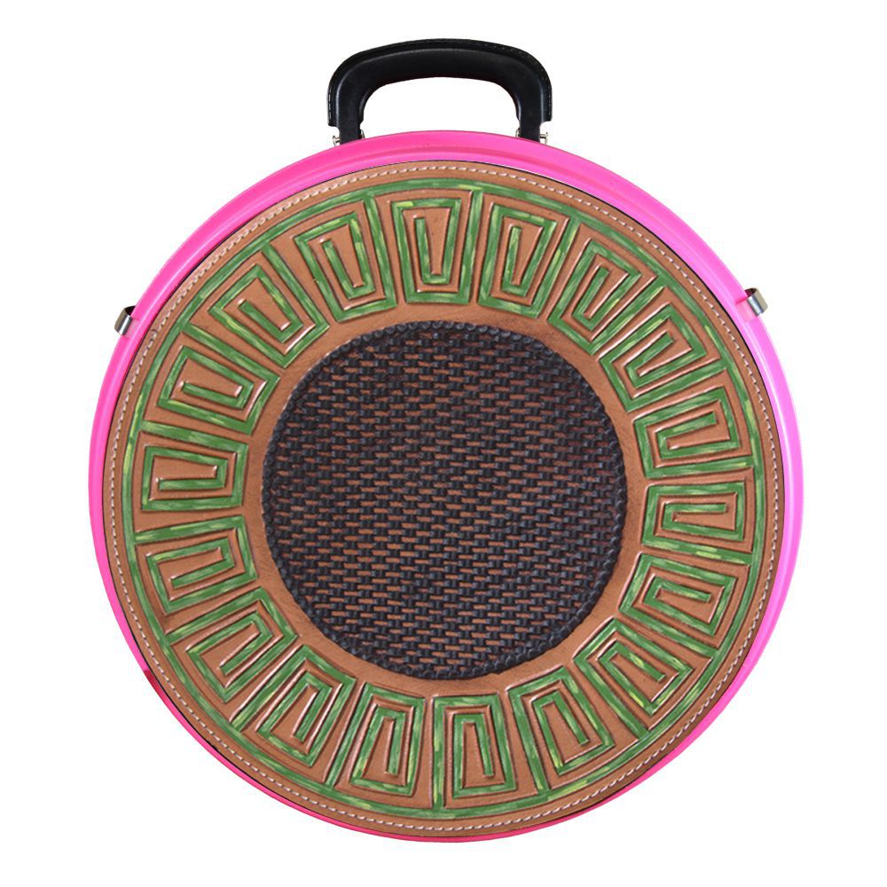 HILASON Medium 4 Rope Capacity Rope can Plastic Hot Pink Storage Canister Unique Durable Solution Gift for Occasions Birthday