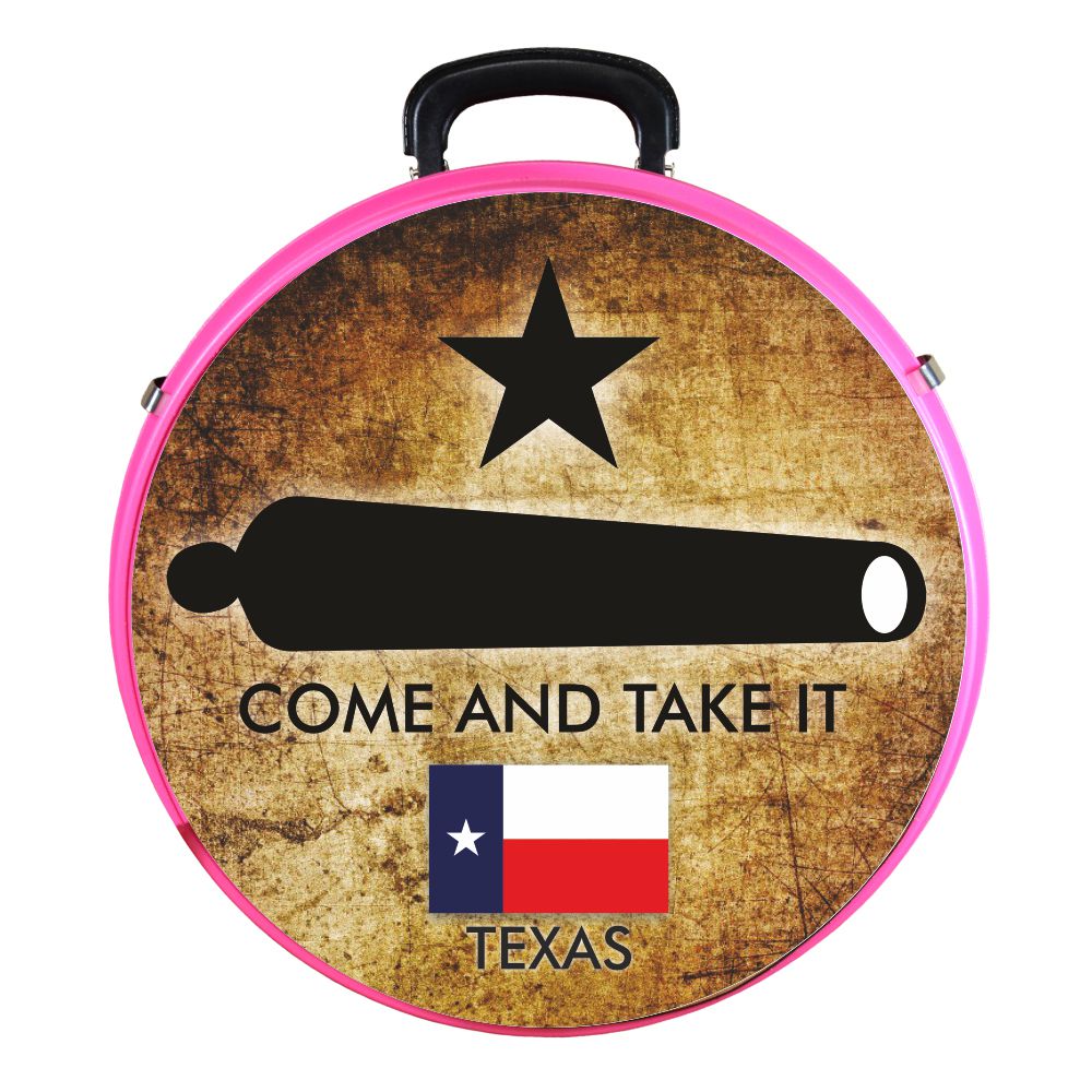 Hilason Medium 4 Rope Capacity Rope Can With Attractive Printed Genuine Leather Trim