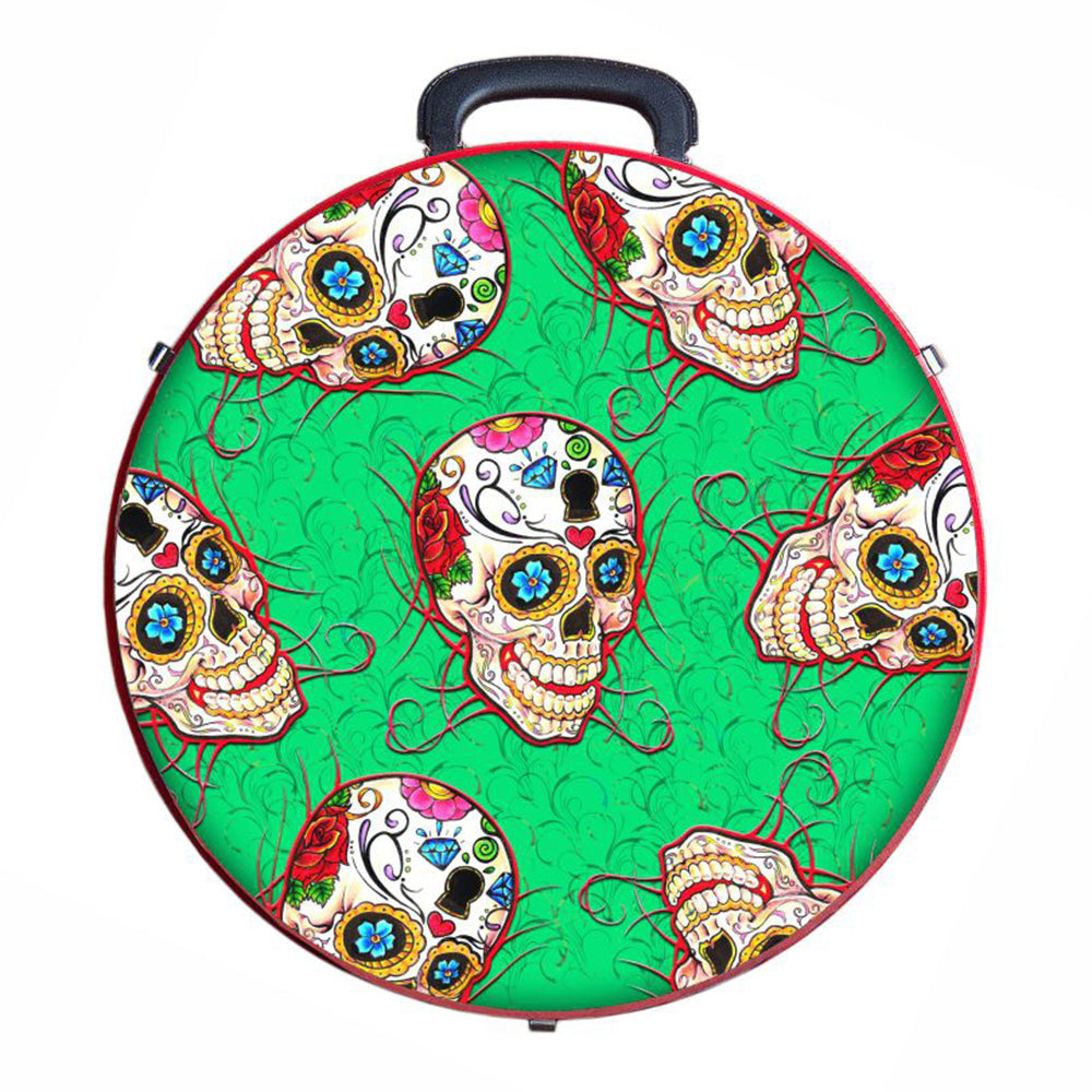 Hilason Medium 4 Rope Capacity Can With Attractive Printed Genuine Leather Trim