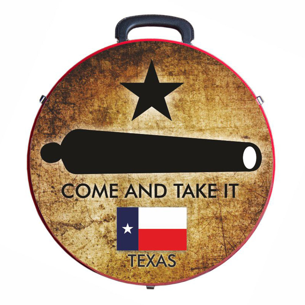 Hilason Medium 4 Rope Capacity Can With Attractive Printed Genuine Leather Trim