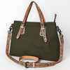 American Darling Western Leather Handbag with Hand-Tooled Accents, Genuine Leather, Adjustable Strap, Everyday Use, Durable & Stylish for Women