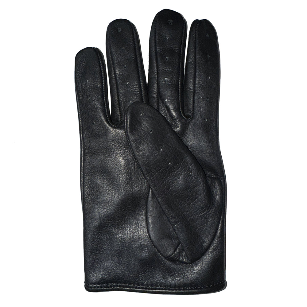 HILASON Genuine Leather Men's Driving Show Right Hand Glove Black