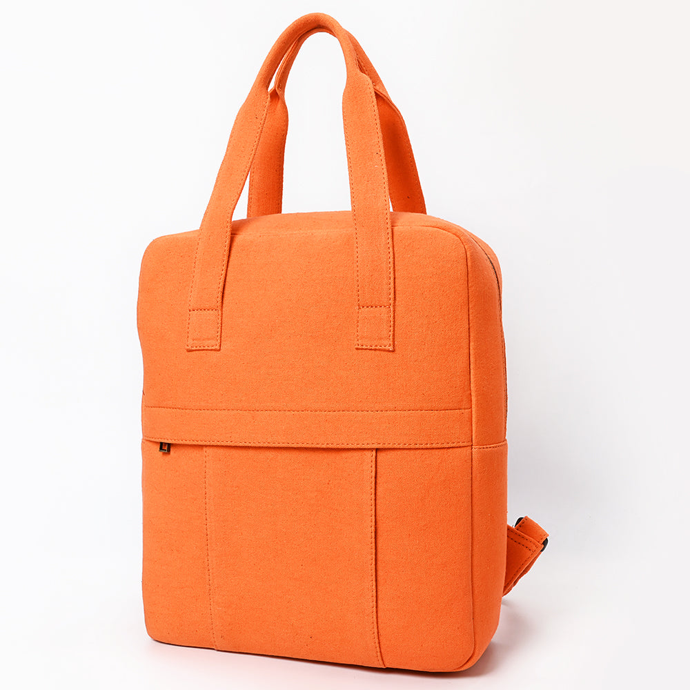 OHLAY Tote Upcycled Canvas Genuine Leather Women Bag Western Handbag Purse