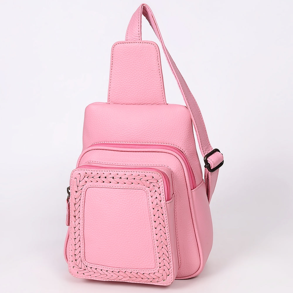 OHLAY Sling Genuine Leather Women Bag Western Handbag Purse