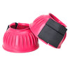 HILASON Western Horse Rubber PVC Ribbed Double Hook and Loop Bell Boots Training Protective Shock Absorbing Leg