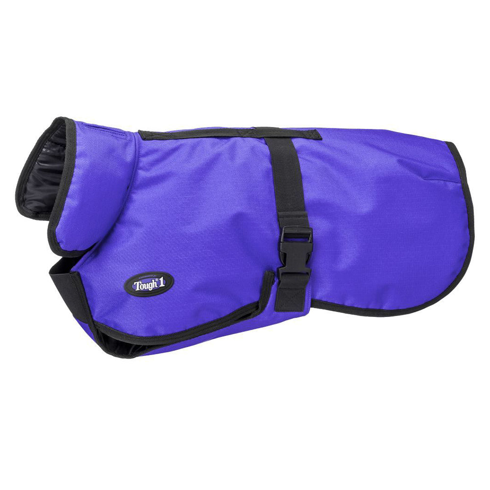 Deluxe 600D Ripstop Dog Blanket/Coat Medium Purple All-Weather Pet Warmth