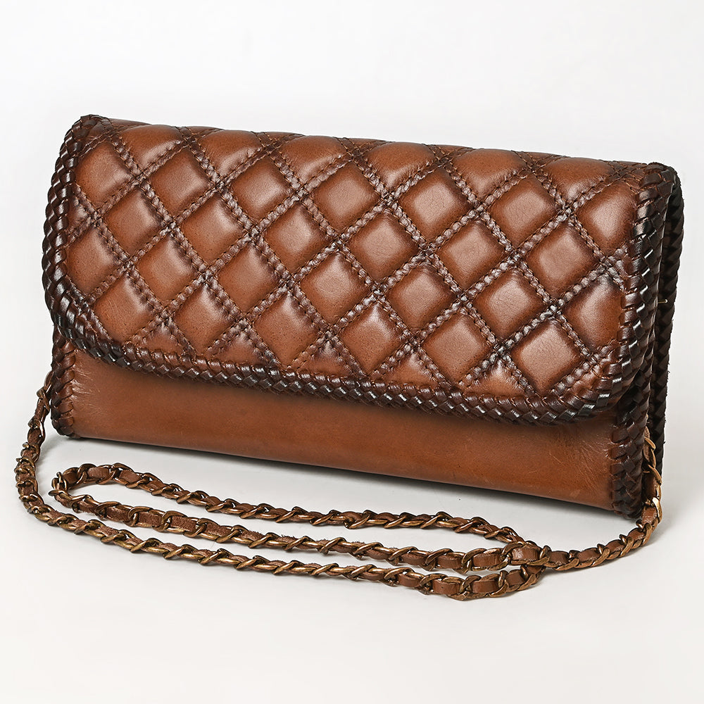 American Darling Cross Body Chain Strap Genuine Leather Women Bag Western Handbag Purse Girls Brown