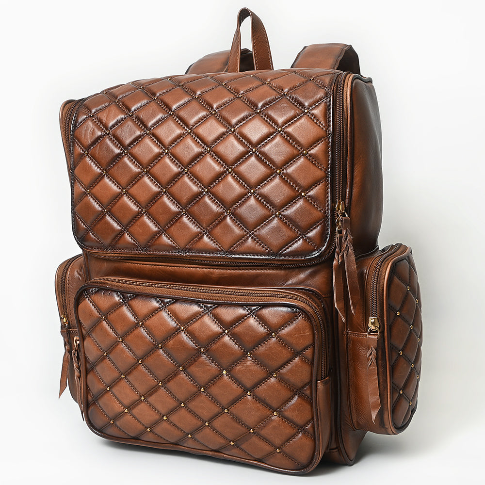 American Darling Backpack Bag Beautifully Quilted Genuine Leather women