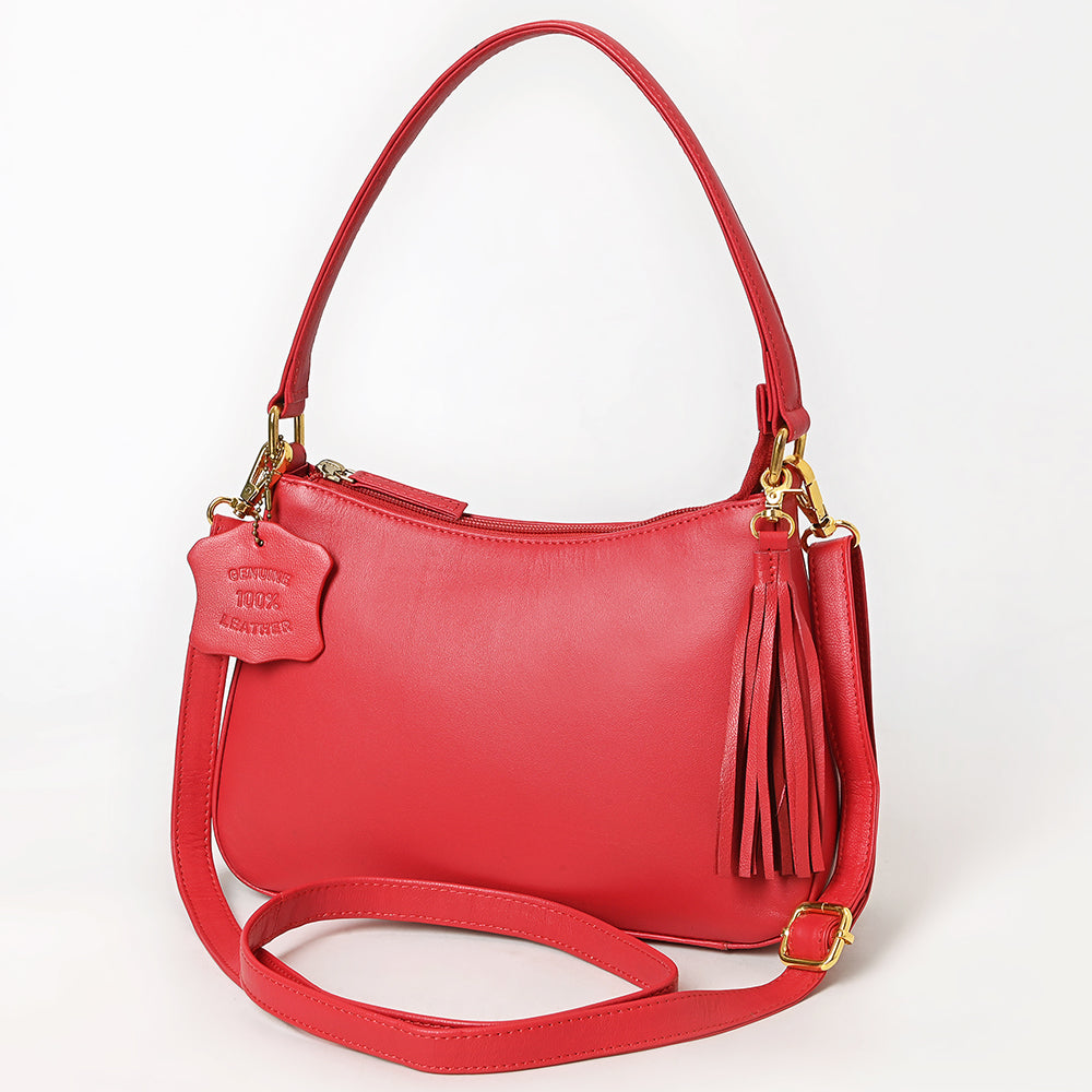 Never Mind Western Cross Body Genuine Leather Handbag Purse Wallet Bag For Women Girls Brown