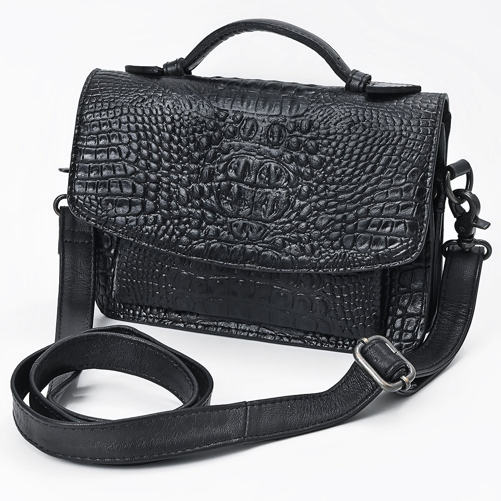 American Darling Women's Crossbody Bag Western Crocodile Genuine Leather Handbag and Ladies Purse
