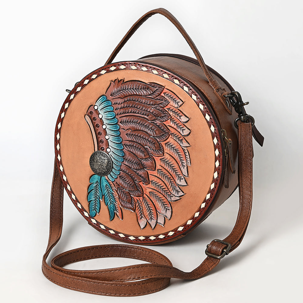 American Darling Canteen Hand Tooled Genuine Leather women bag | western Handbags