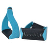 Hilason Lightweight Aluminum Western Horse Stirrups With Leather Wrapped Non Slip Tread