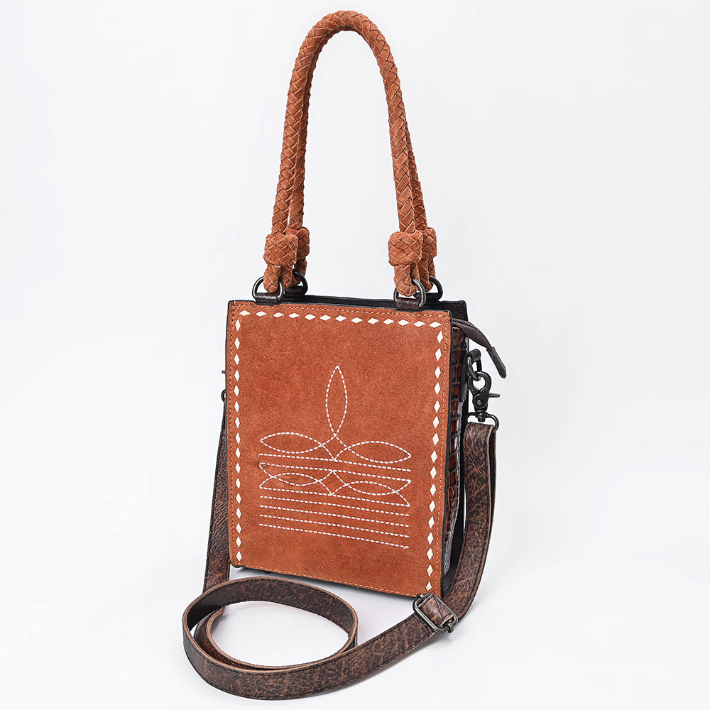 American Darling Women's Crossbody Bag Western Suede Genuine Leather Handbag and Ladies Purse