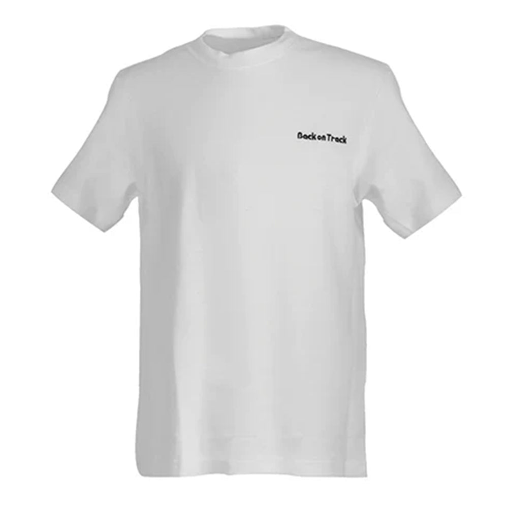 Medium Back On Track Unisex Short Sleeve Theraputic Shirt White
