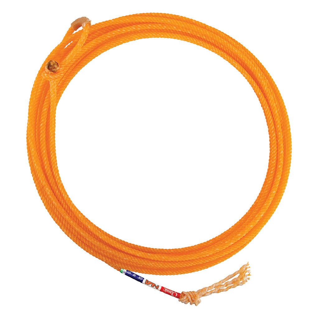 Classic Rope Western Horse 35-Foot Hard Medium NV4 Team Orange