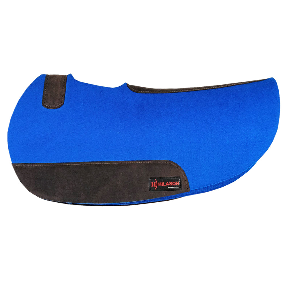 30X32 In Hilason Western Felt Horse Saddle Pad W/ Leather Border