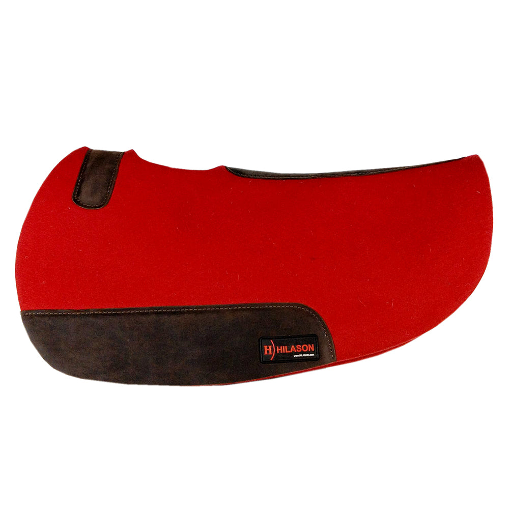 30X32 In Hilason Western Felt Horse Saddle Pad W/ Leather Border