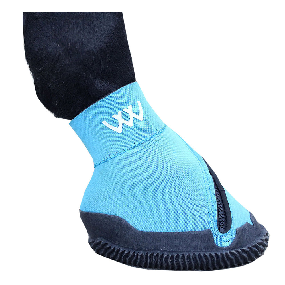 Woof Wear Flexible Light Materials Horse Medical Punctured Soles Hoof Boot Turquoise