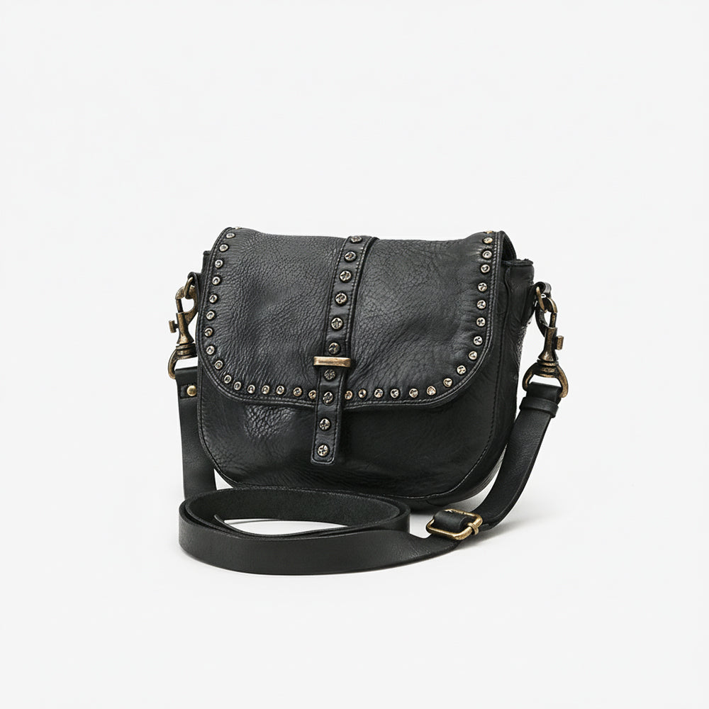 Spaghetti Western Crossbody Genuine Leather Women Bag Handbag Purse