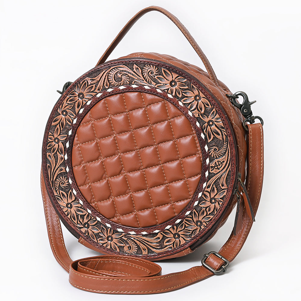 American Darling Canteen Genuine Hand Tooled Leather Women's Bag Western Handbag Purse | Women