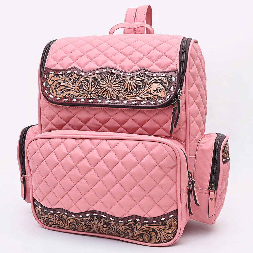 American Darling Backpack Beautifully Quilted Genuine Leather women bag