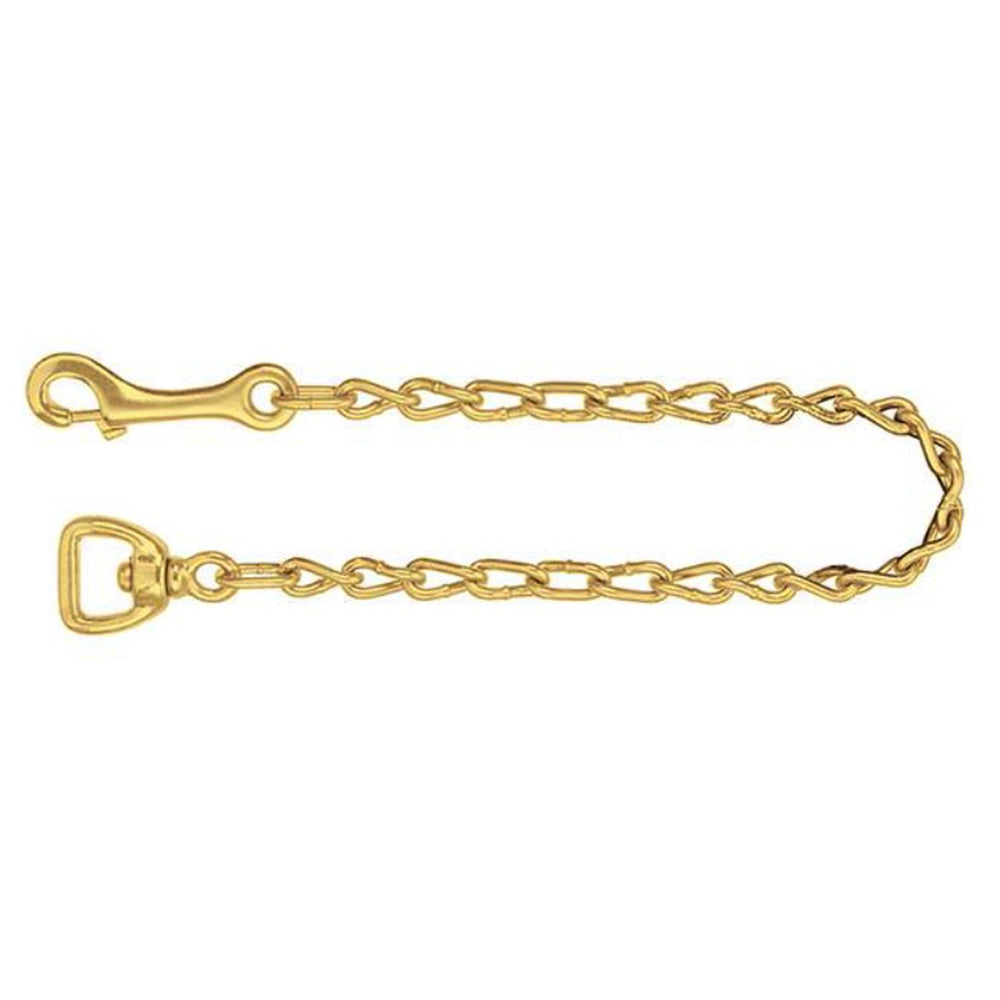Hilason Western 20 In Lead Chain Malleable Iron Snap 1 Swivel Brass Plated