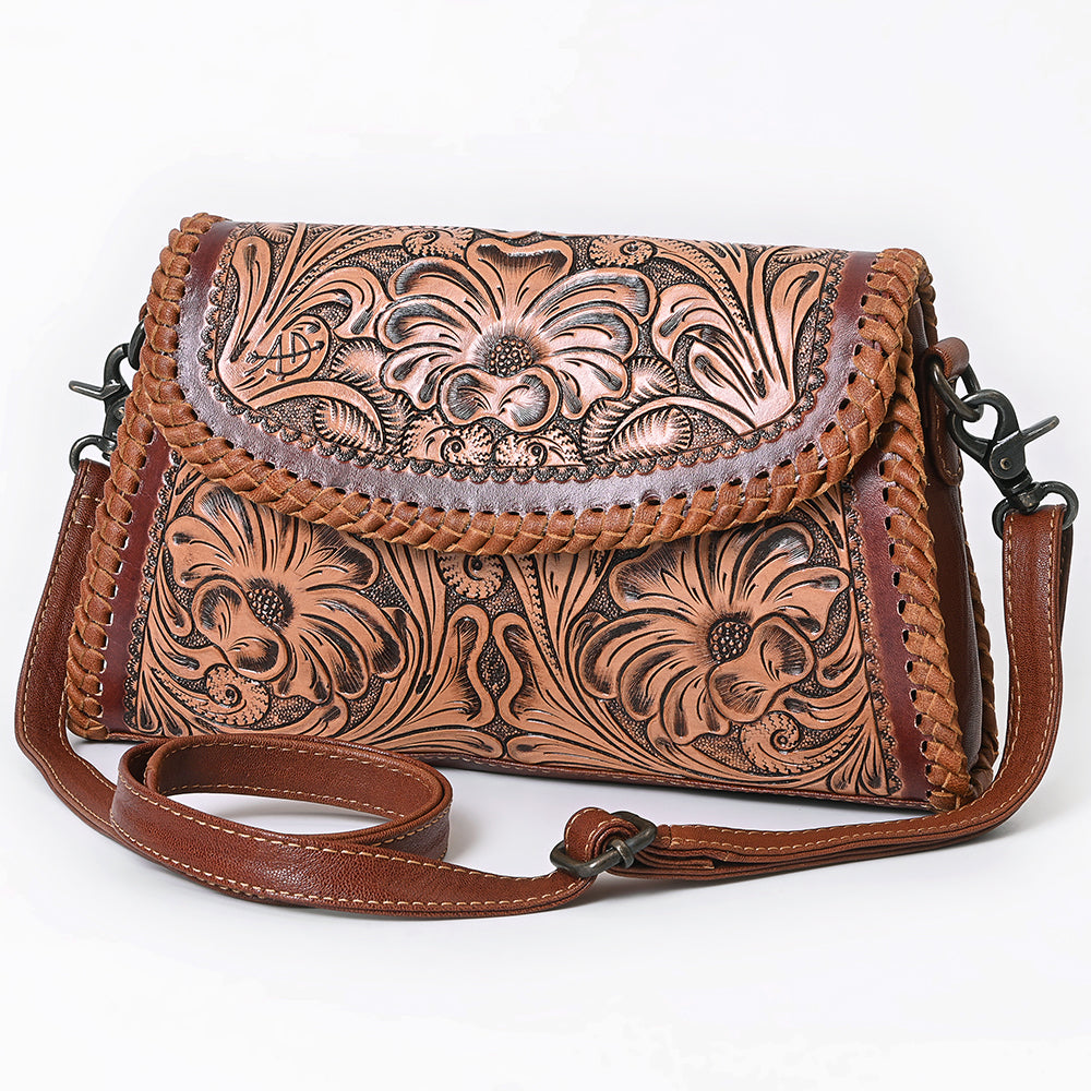 American Darling Small Crossbody Beautifully Hand Tooled Leather women bag