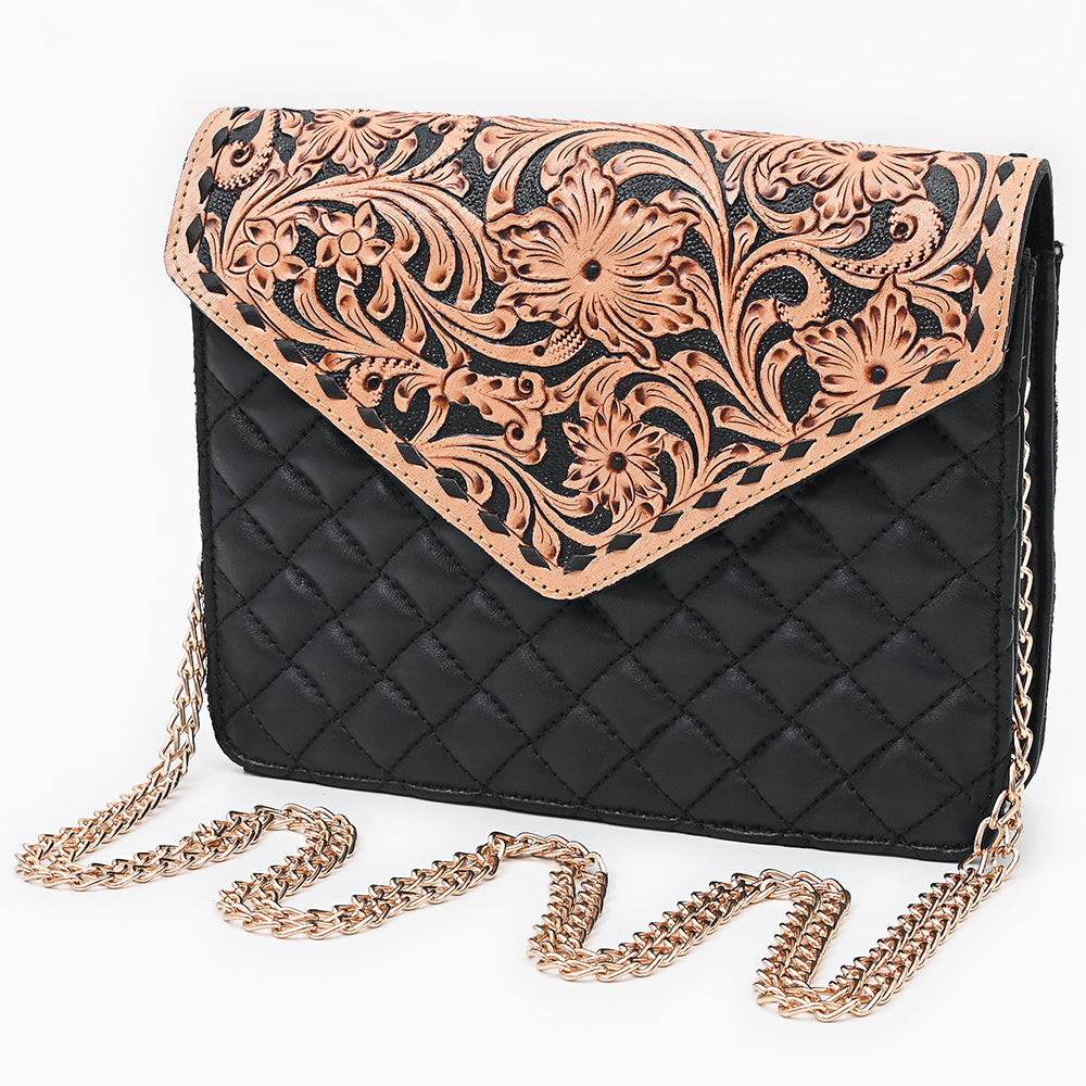 American Darling Envelope Bag Beautifully Hand Tooled Leather women