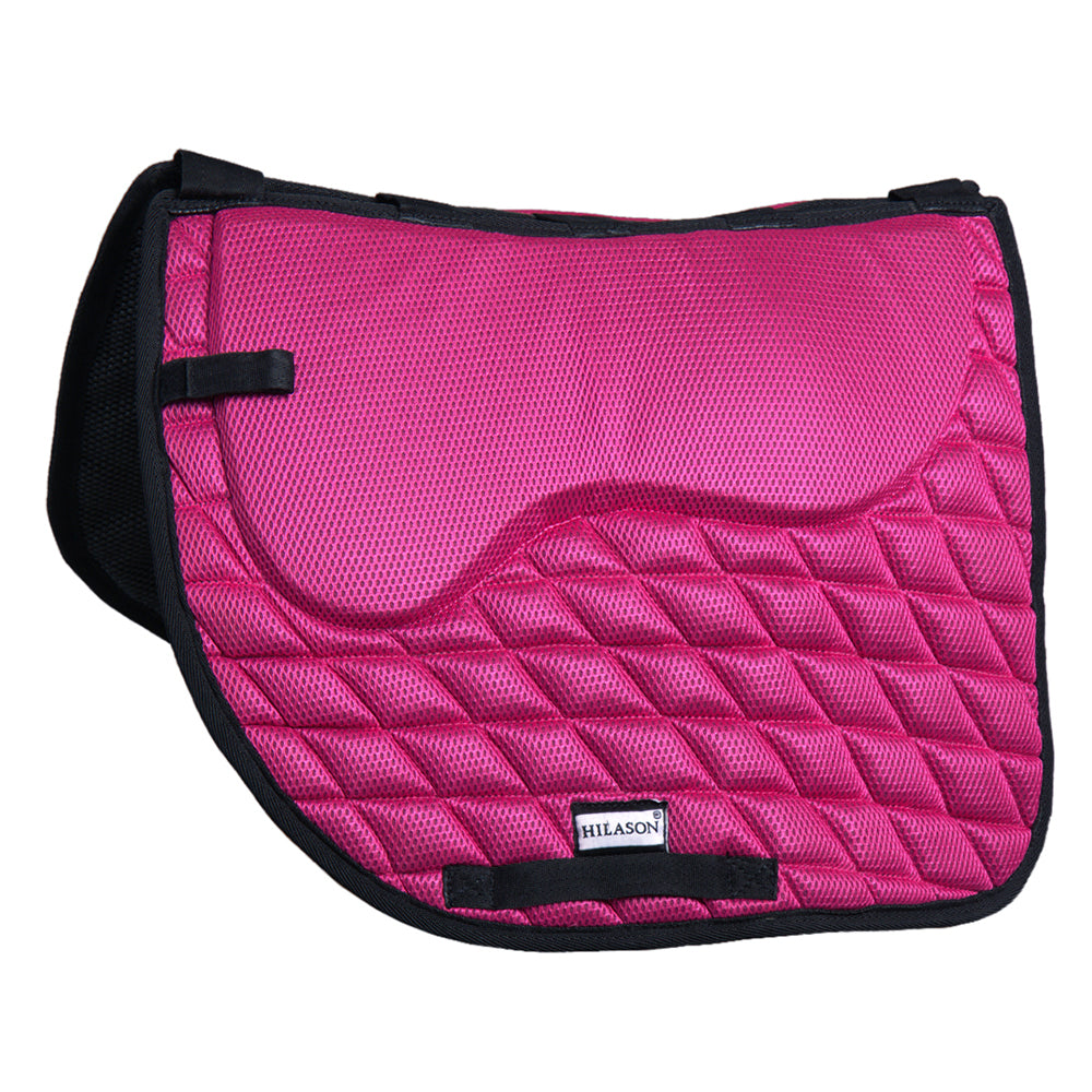 Horse English Saddle Pad Hilason Dressage Memory Foam And Antislip Pink