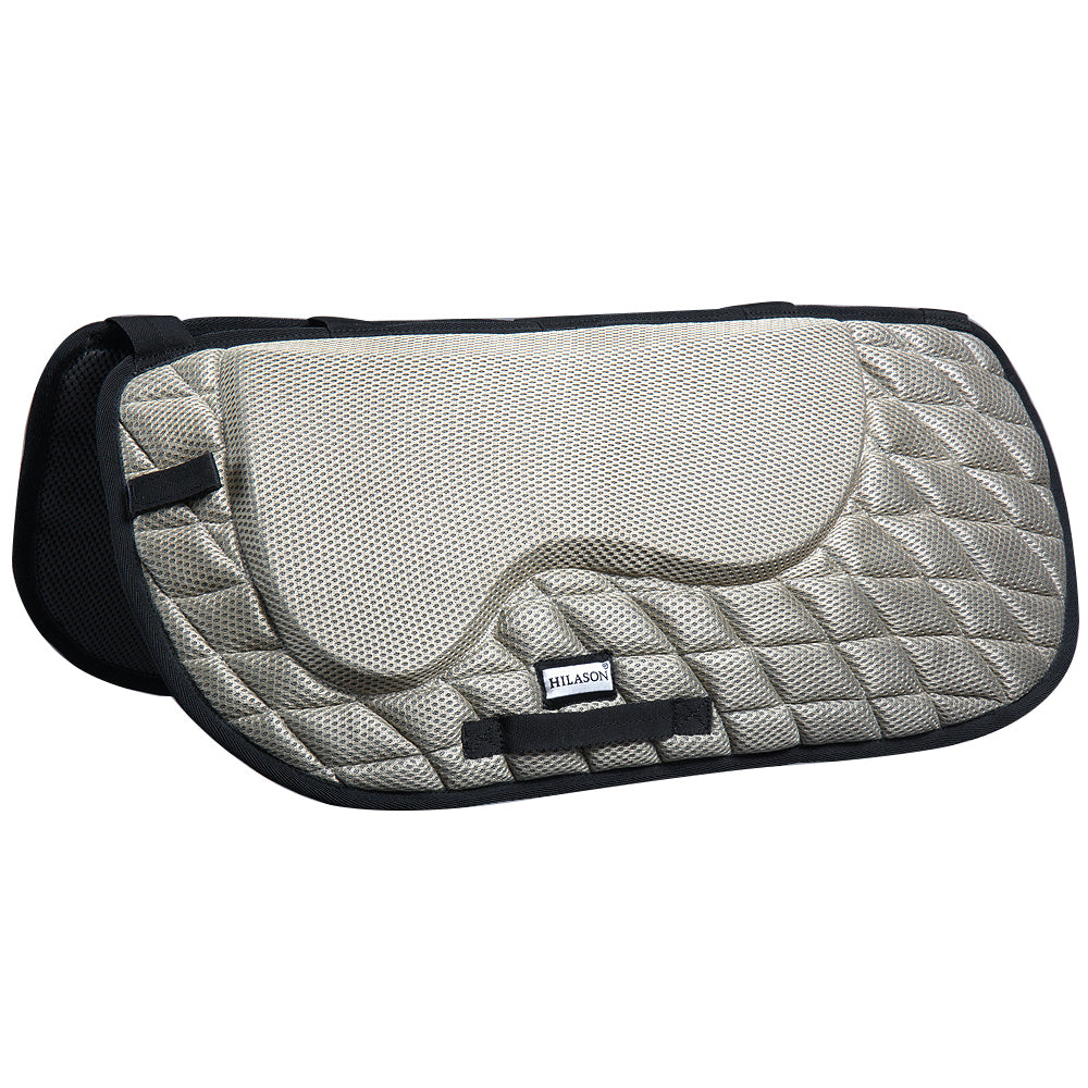 Hilason Western Horse English Saddle Pad Dressage Memory Foam And Antislip Gray