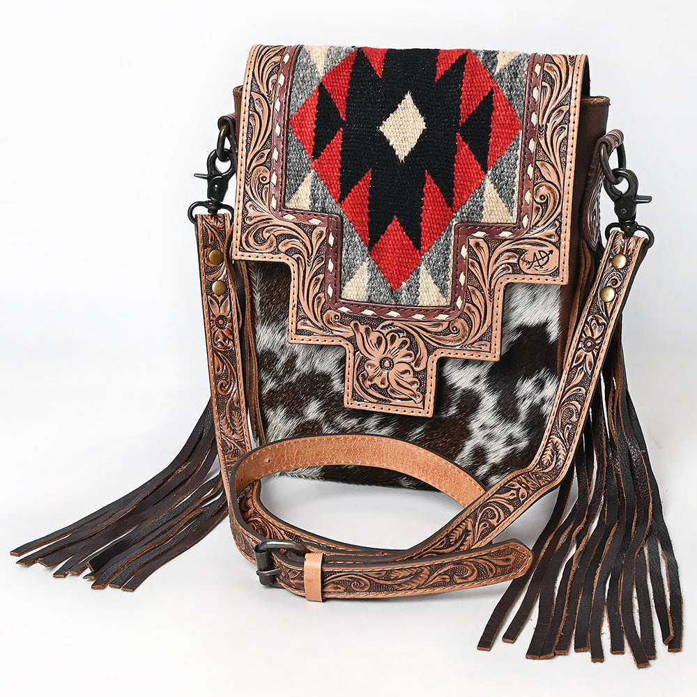 American Darling  Messenger Hand Tooled Saddle Blanket Leather Women Bag Western Handbag PurseTote Travel Bags College