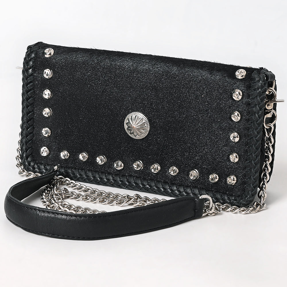 American Darling Crossbody Hair On Chain Strap Genuine Leather Women Bag Western Handbag Purse