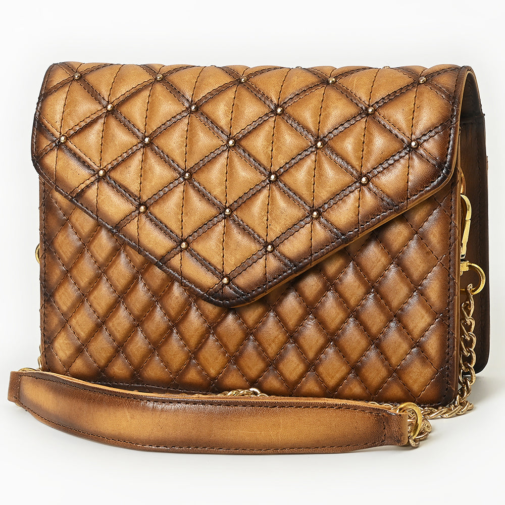 American Darling Envelope Bag Beautifully Quilted Genuine Leather women