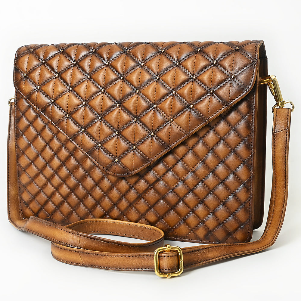 American Darling Envelope Bag Beautifully Quilted Genuine Leather women