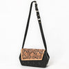 American Darling Small Cross body Bag - Hand Tooled Floral Carved Flap Eco-Friendly Vegetable Tanned Genuine Leather