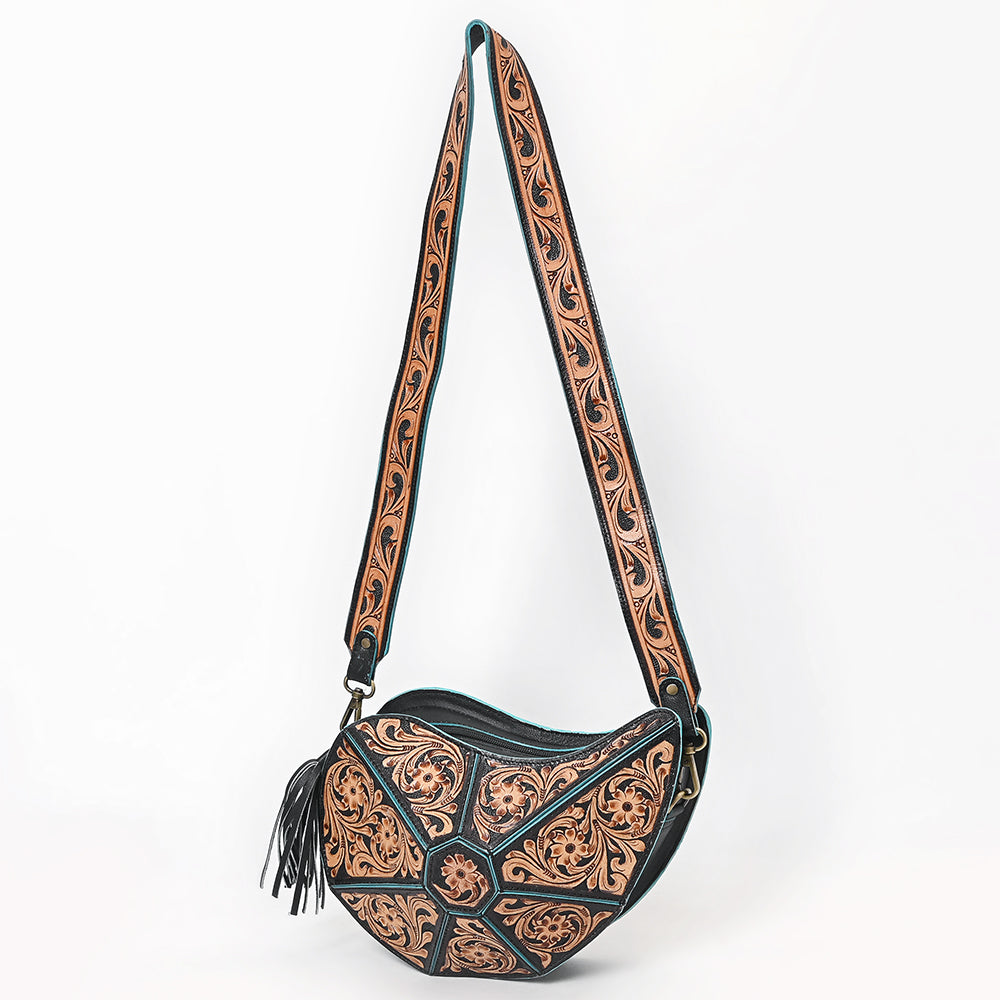 American Darling Shoulder Hand Tooled Genuine Leather women bag western handbag purse