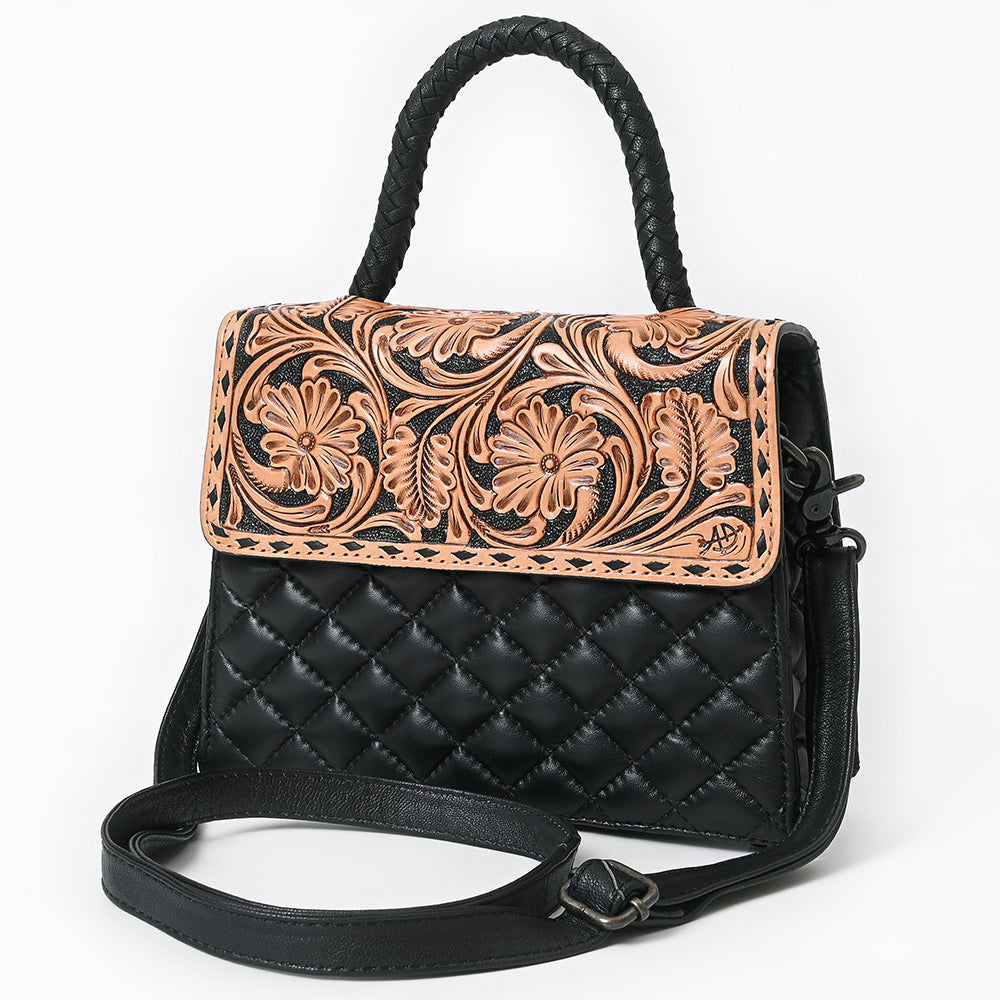 American Darling Messenger Hand Tooled Saddle Blanket Genuine Leather Western Women Bag Handbag Purse | Cute