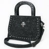 American Darling Tote Bag Hand Tooled Floral Carved Riveted Genuine Leather Western Crossbody for Women