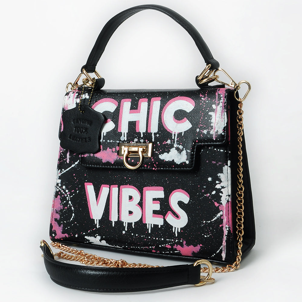 Never Mind Crossbody Genuine Leather Women Bag Western Handbag Purse