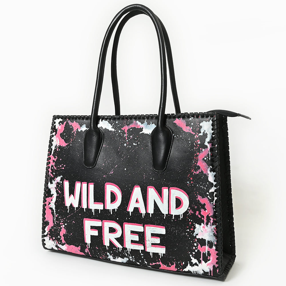 Never Mind Tote Genuine Leather Women Bag Western Handbag Purse