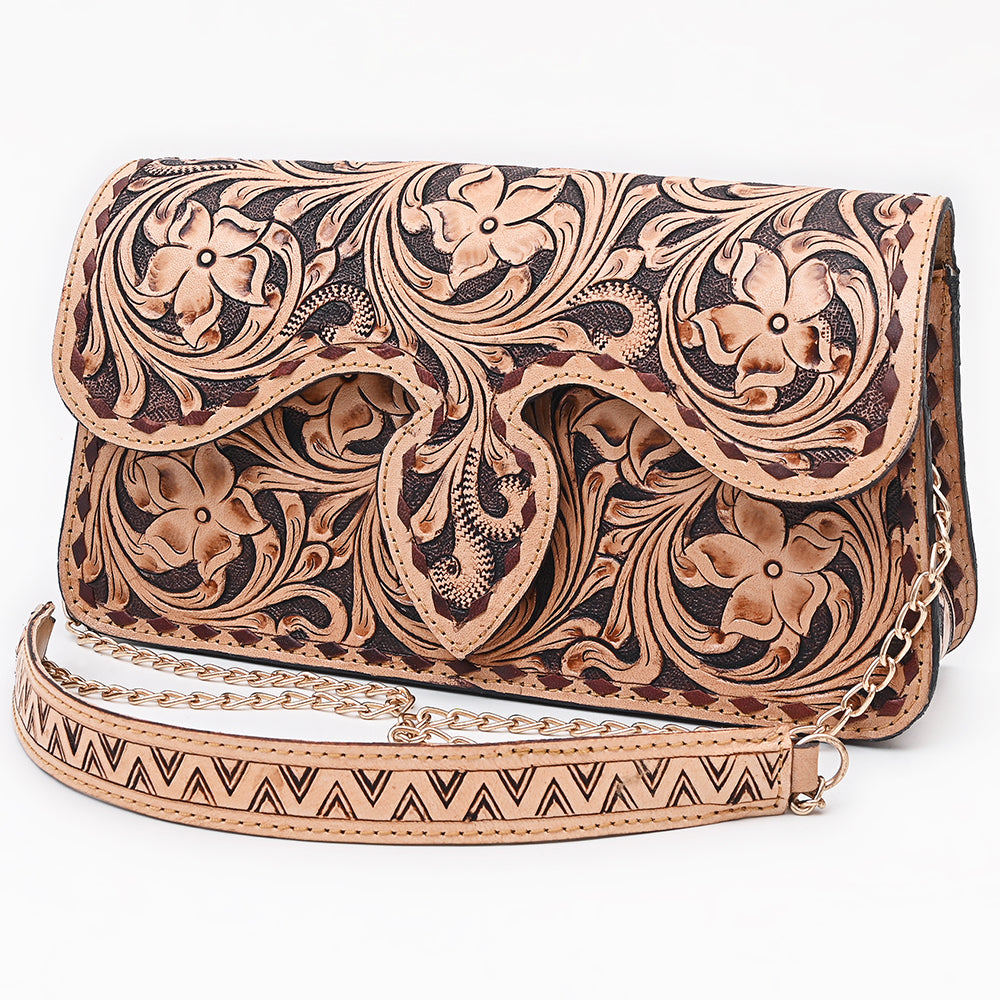American Darling Small Crossbody Bag Beautifully Hand Tooled Leather women