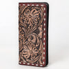 OHLAY Wallet Hand Tooled Genuine Leather Women Bag Western Handbag Purse