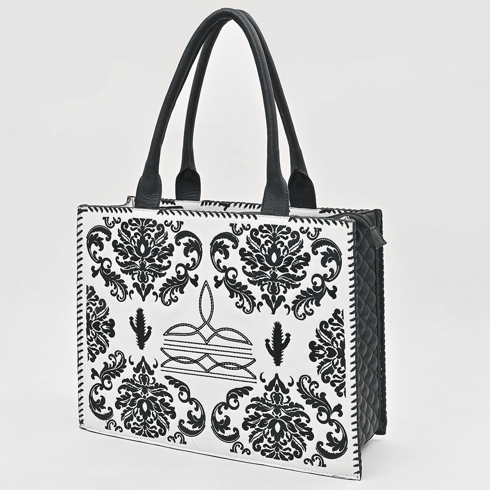 American Darling Tote Beautifully Leather Embroidered Design women handbag