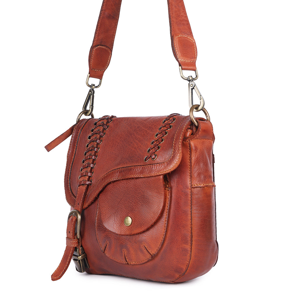 Spaghetti Western Crossbody Genuine Leather women bag handbag purse
