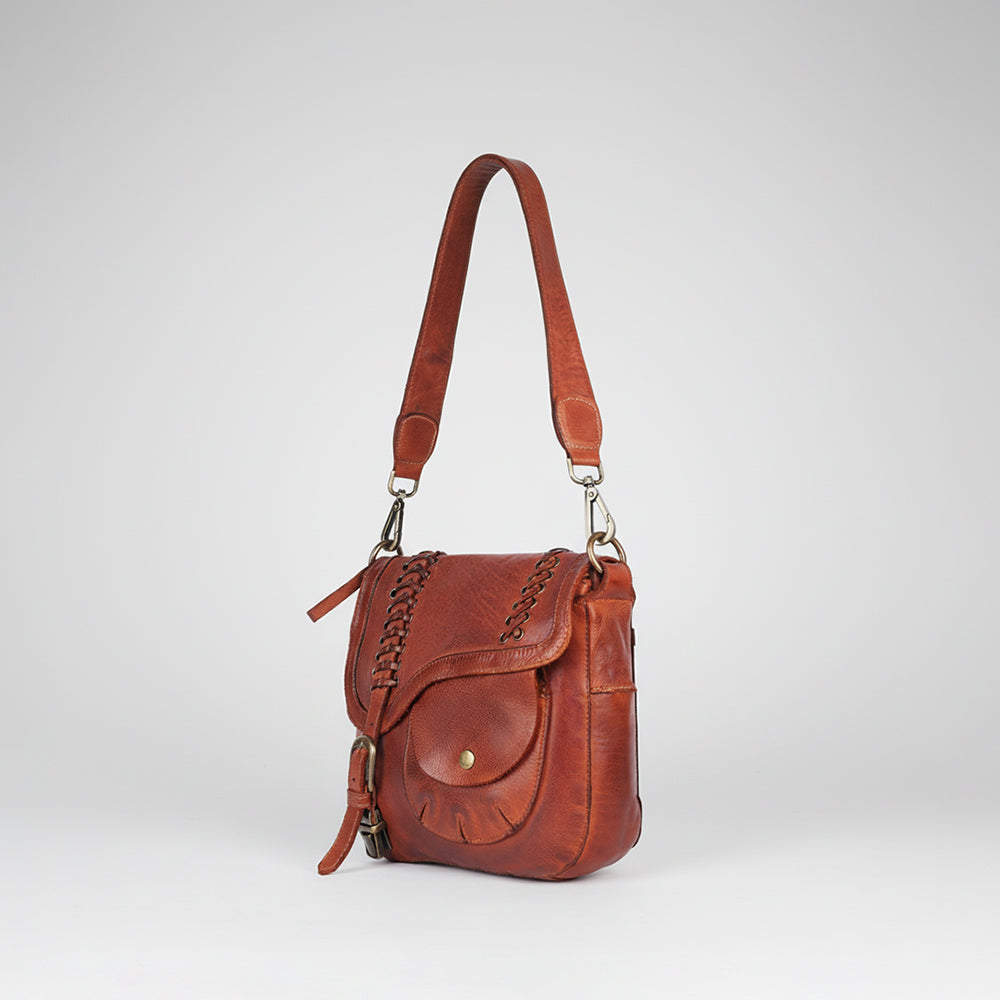 Spaghetti Western Crossbody Genuine Leather women bag handbag purse