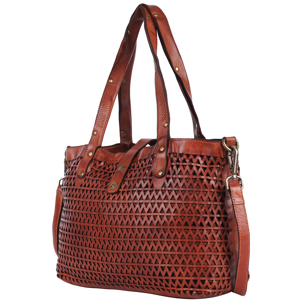 Spaghetti Western Tote Genuine Leather women bag handbag purse